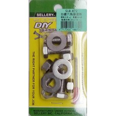 螺絲螺母組3/8"x 1"不銹鋼六角頭