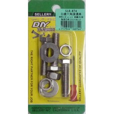 螺絲螺母組3/8"x1 1/2"不銹鋼六角頭